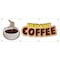 Signmission Fresh Hot Coffee Banner Heavy Duty 13 Oz Vinyl with Grommets B-96 Fresh Hot Coffee - alternate 1